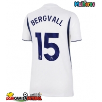Camisa de Futebol Tottenham Hotspur Lucas Bergvall #15 Equipamento Principal Mulheres 2026-27 Manga Curta